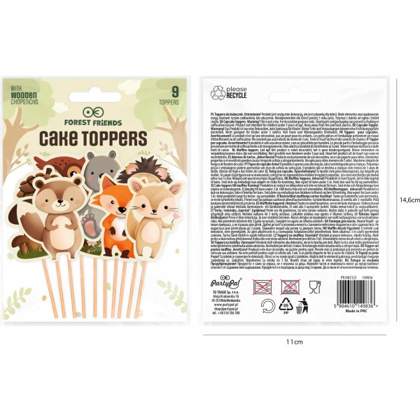 Kuchenspießer - Freunde des Waldes - 9er-Pack Kuchenspießer - Freunde des Waldes - 9er-Pack