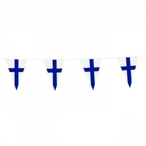 Flaggengirlande Finnland 10 Meter Flaggengirlande Finnland 10 Meter