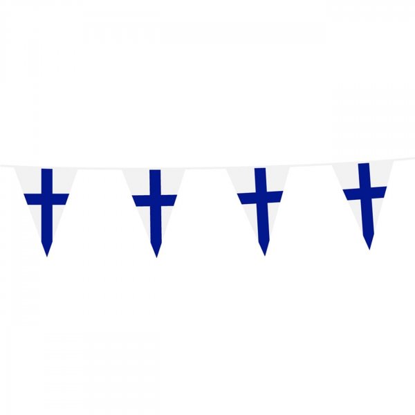 Flaggengirlande Finnland 10 Meter Flaggengirlande Finnland 10 Meter