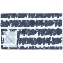 Aster-Leinwand 140 x 250 cm - Blau