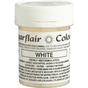 Schokoladenfarbe Weiß - 35g - Sugarflair Schokoladenfarbe Weiß - 35g - Sugarflair