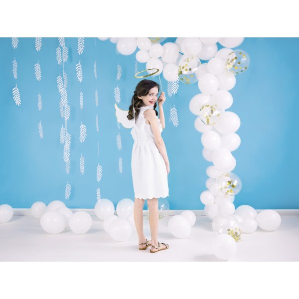 Mini-Luftballons Pastell - Premium 12 cm - Wei - 10er-Pack