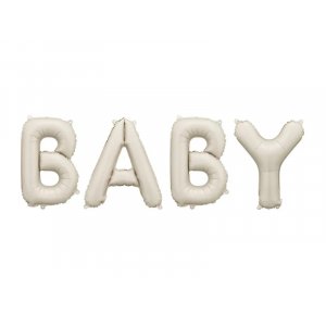 Buchstabenballons - Baby - Beige Buchstabenballons - Baby - Beige