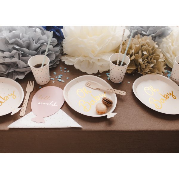 Ballonfrmige Karten fr Baby-Meilensteine