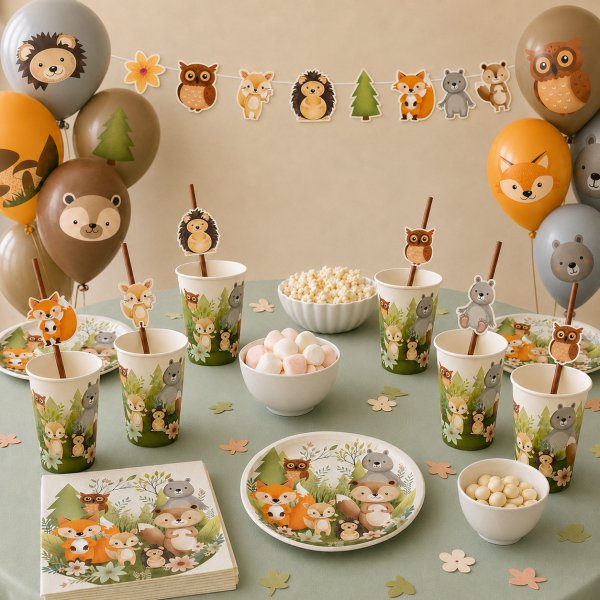 Freunde des Waldes Party-Paket - 6 Personen Freunde des Waldes Party-Paket - 6 Personen