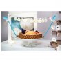 Tortenaufsatz - Storch - Hallo Baby - Blau/Wei�/Gold