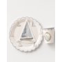 Pappteller - Segelmotiv - 23 cm - Lavendelblau - 8er-Pack Pappteller - Segelmotiv - 23 cm - Lavendelblau - 8er-Pack