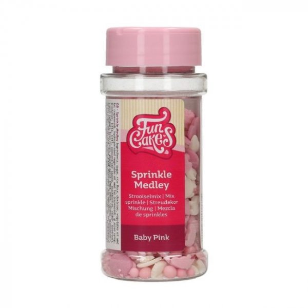 Streuselmischung - Baby Pink - Funcakes - 50 g Streuselmischung - Baby Pink - Funcakes - 50 g