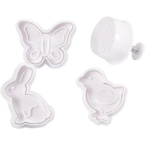 Geprgte Ausstechformen - Ostermotiv - 4er-Pack