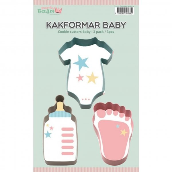 Ausstechformen - Baby: Flasche, Fuß, Körper - 3er-Pack Ausstechformen - Baby: Flasche, Fuß, Körper - 3er-Pack