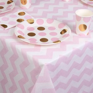 Tischdecke - Pattern Works - Hellrosa Chevron Tischdecke - Pattern Works - Hellrosa Chevron