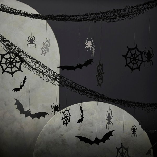 Hintergrund - Spinnweben, Spinnen und Fledermäuse Hintergrund - Spinnweben, Spinnen und Fledermäuse