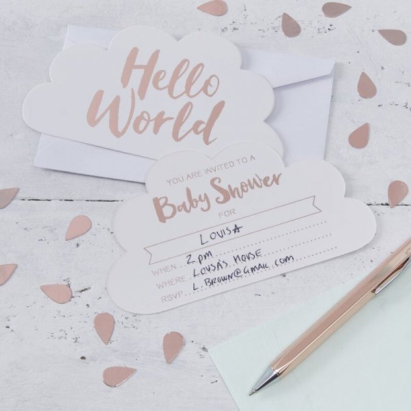 Einladungskarte - Hello World - 10er-Pack Einladungskarte - Hello World - 10er-Pack