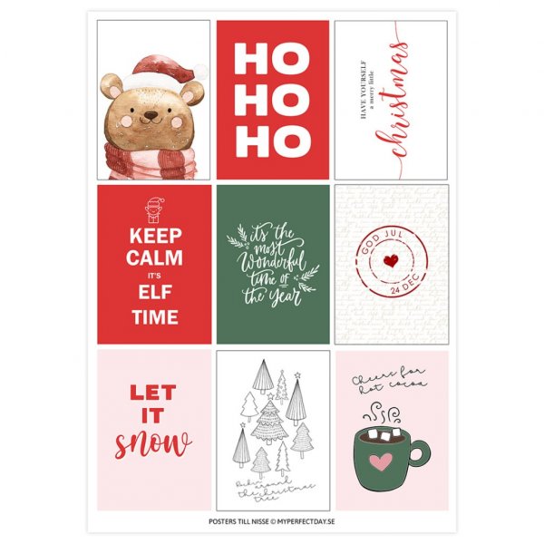 Poster - Der Weihnachtsmann zieht ein - 34er-Pack