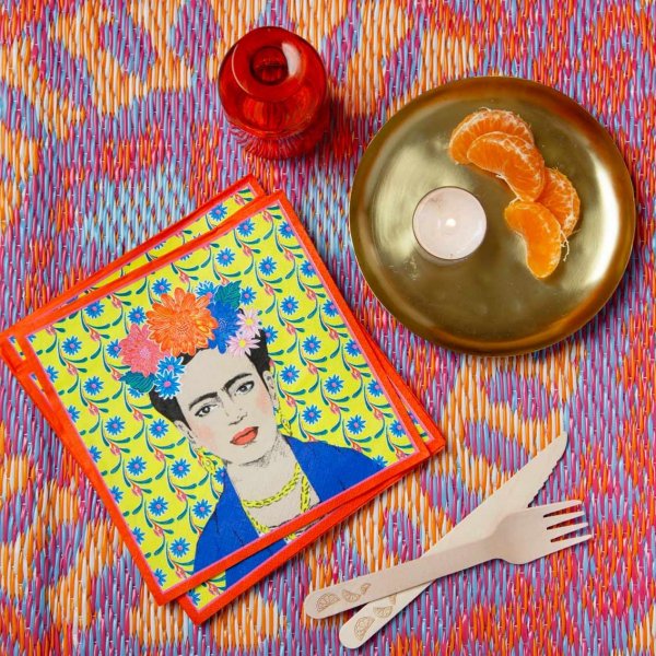 Servietten - Frida Kahlo - 20er-Pack - 33x33 cm Servietten - Frida Kahlo - 20er-Pack - 33x33 cm