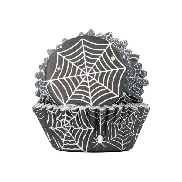 Cupcake-Förmchen - Folie - Halloween - Spinnennetz - 30er-Packung - PME Cupcake-Förmchen - Folie - Halloween - Spinnennetz - 30er-Packung - PME