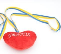 Studentenanh�nger - Herz - Herzlichen Gl�ckwunsch - 15 cm