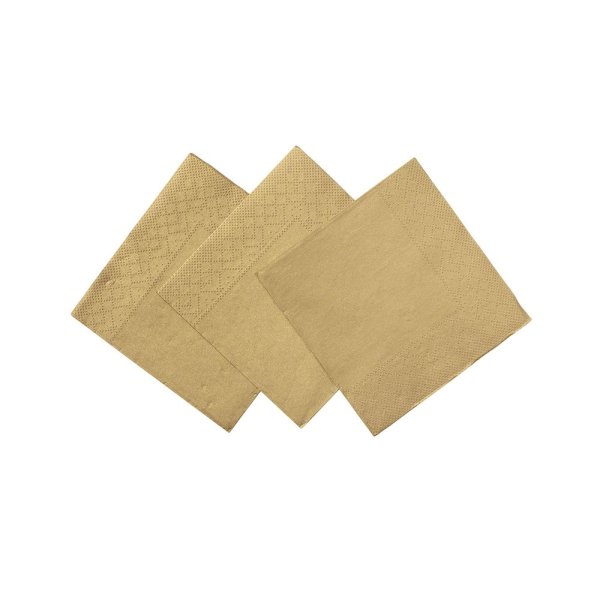 Kleine Servietten - Champagner - 24 x 24 cm - 20er-Packung Kleine Servietten - Champagner - 24 x 24 cm - 20er-Packung