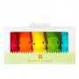 Tischdekoration - Kleine Hasen - Regenbogen - 5er-Pack
