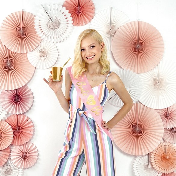 Schärpe - zukünftige Braut - Rosa/Gold Schärpe - zukünftige Braut - Rosa/Gold