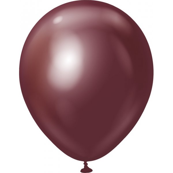 Luftballons schlicht - Premium 45 cm - Burgunderrot Chrom