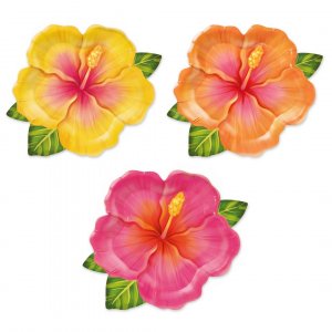 Pappteller - Aloha - 22 cm - 6er-Pack