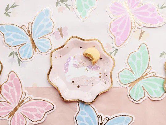 Servietten - Schmetterling - Pastell mit Gold - 12er-Packung Servietten - Schmetterling - Pastell mit Gold - 12er-Packung