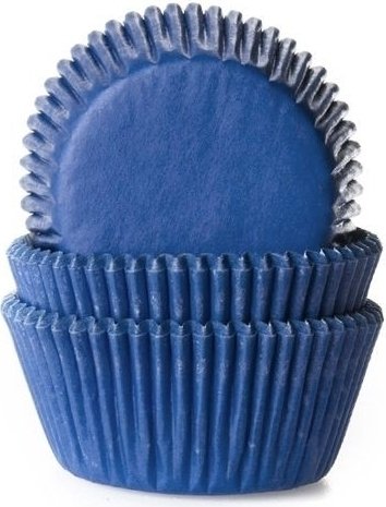 Muffinformen - Jeansblau - House of Marie - 50er-Pack