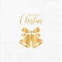 Servietten - Weiß - Frohe Weihnachten - 33x33 cm - 10er-Pack Servietten - Weiß - Frohe Weihnachten - 33x33 cm - 10er-Pack