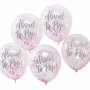 Konfetti-Luftballons - gleich platzen - Pink - 5er-Pack
