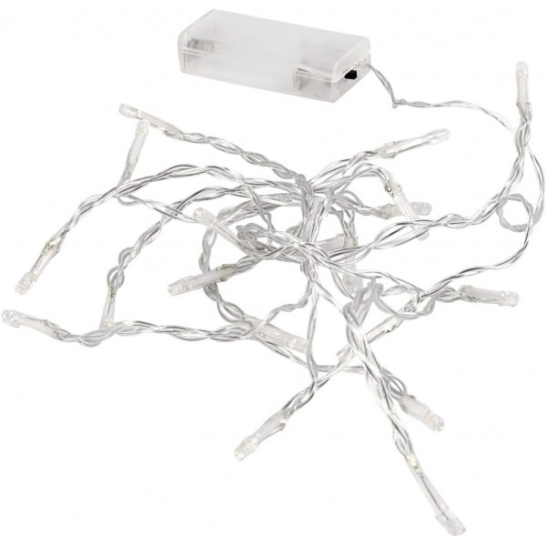 LED-Lichterkette - transparent - L: 3,15 m