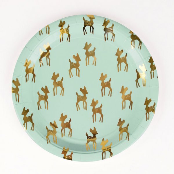 Pappteller - Golden Fawn - 8er-Pack Pappteller - Golden Fawn - 8er-Pack