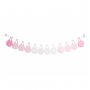Girlande - Babyparty - Wei�/Hellrosa - St�rche