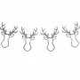 Girlande - Rentier - Silberne Weihnachten