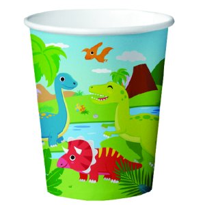 Pappbecher - Dinosaurier - 210 ml - 8er-Packung Pappbecher - Dinosaurier - 210 ml - 8er-Packung