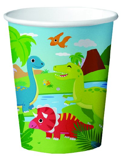 Pappbecher - Dinosaurier - 210 ml - 8er-Packung Pappbecher - Dinosaurier - 210 ml - 8er-Packung