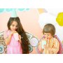 Pappbecher - Rosa - Goldrand - 6er-Pack