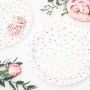 Dessertteller - Polka Dot - Rosgold - 6er-Pack