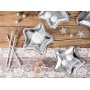 Kleine Teller - Stern - Silber - 6er-Pack
