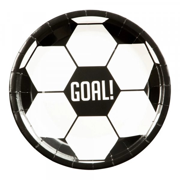 Pappteller - Fußball - 8er-Pack - 23 cm Pappteller - Fußball - 8er-Pack - 23 cm