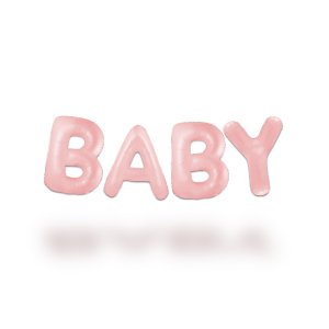 Ballongirlande - BABY - Pastellrosa - 35 cm Ballongirlande - BABY - Pastellrosa - 35 cm