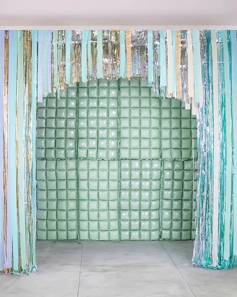 Hintergrund - Folienballons - Salbeigr�n - 55 x 110 cm