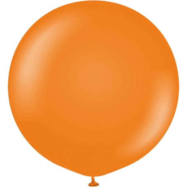 Luftballons einfarbig - Premium 90 cm - Orange - 2er-Pack
