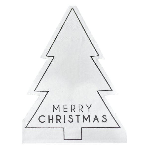 Servietten - Tannenbaum - Frohe Weihnachten - 16er-Packung Servietten - Tannenbaum - Frohe Weihnachten - 16er-Packung