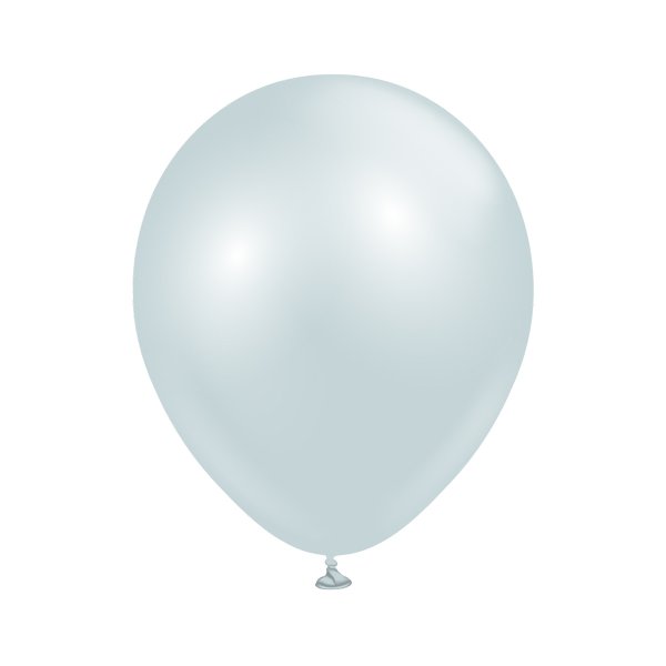 Ballons, einfarbig - Premium 45 cm - Aura Eisblau - 5er-Pack Ballons, einfarbig - Premium 45 cm - Aura Eisblau - 5er-Pack