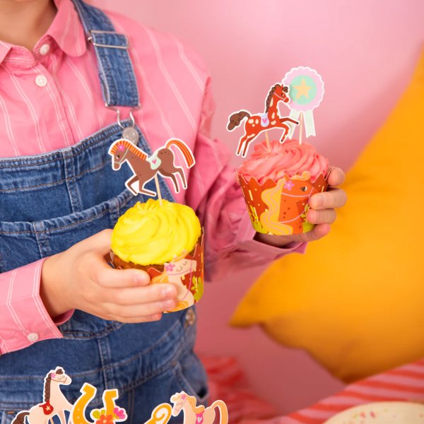 Cake Topper/Cake Picks - Pferdeparty - 9 Stk Cake Topper/Cake Picks - Pferdeparty - 9 Stk