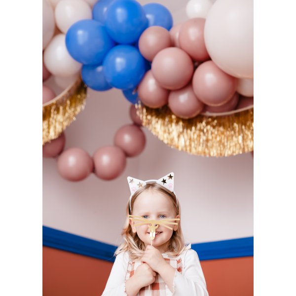 Dress up - Katze - Tiara, Schnurrhaare und Aufkleber - 5er-Pack