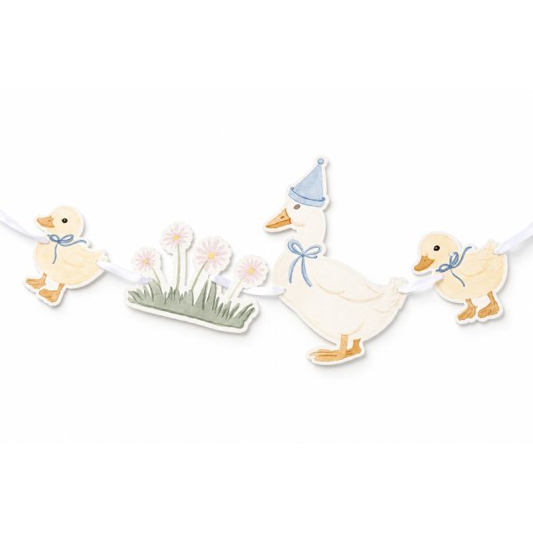 Girlande - Geburtstagsente - Lavendelblau - 2,5 m Girlande - Geburtstagsente - Lavendelblau - 2,5 m