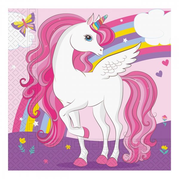 Servietten - Einhorn - Regenbogen - 20er-Packung Servietten - Einhorn - Regenbogen - 20er-Packung
