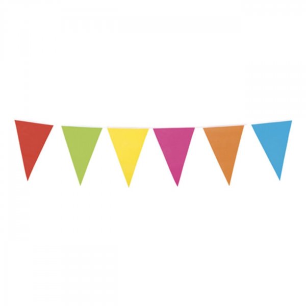 Wimpelgirlande, mehrfarbig, 10 m Wimpelgirlande, mehrfarbig, 10 m